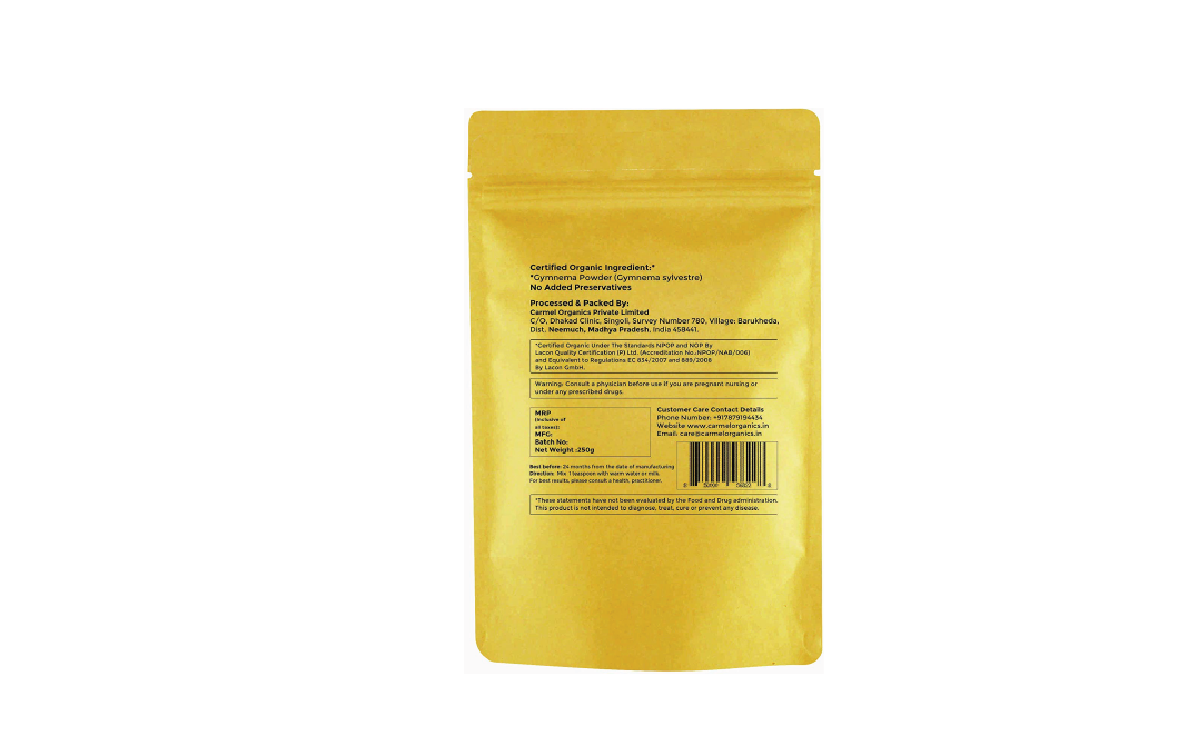 Carmel Organics Gymnema Powder    Pack  250 grams